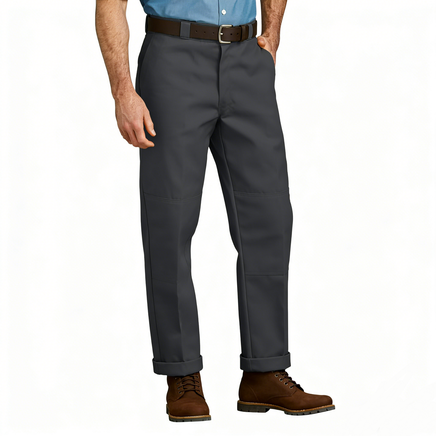 Loose Fit Double Knee Work Pants