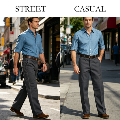 Loose Fit Double Knee Work Pants