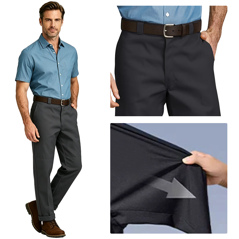 Loose Fit Double Knee Work Pants