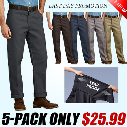 Loose Fit Double Knee Work Pants