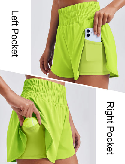 Limited time clearance🔥Anti-exposure sports shorts with built-in inner layer and convenient side pockets