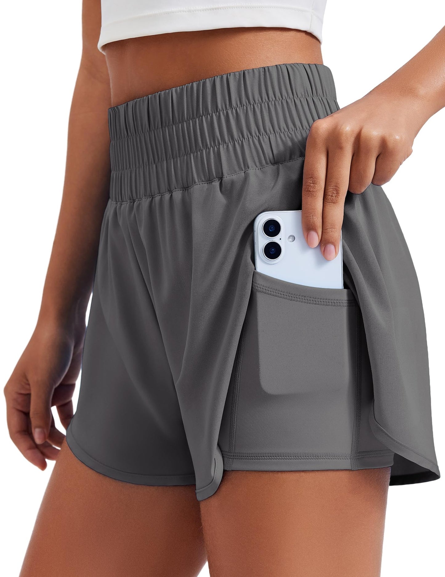 Limited time clearance🔥Anti-exposure sports shorts with built-in inner layer and convenient side pockets